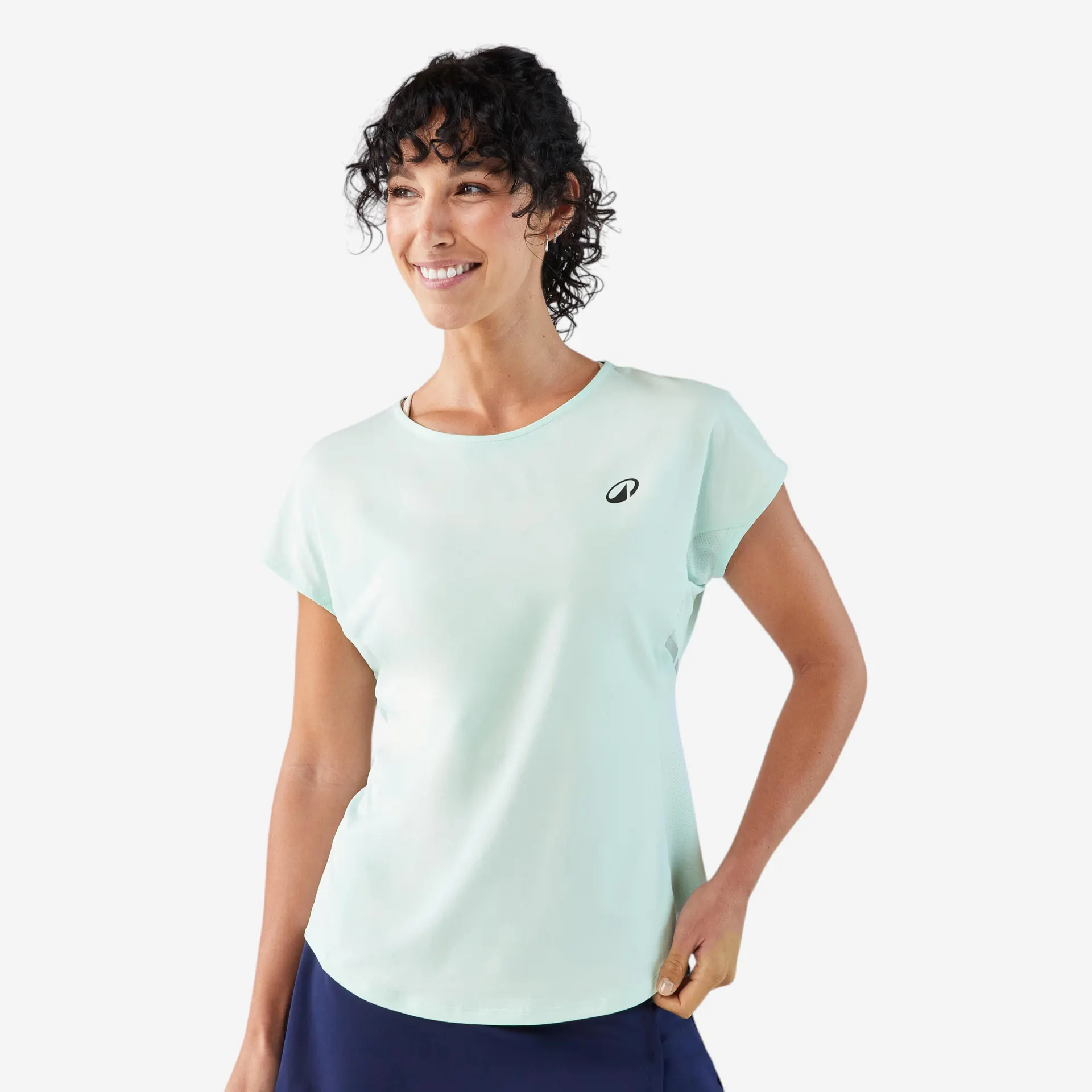 T-shirt de tennis à col rond femme – TS Dry 500