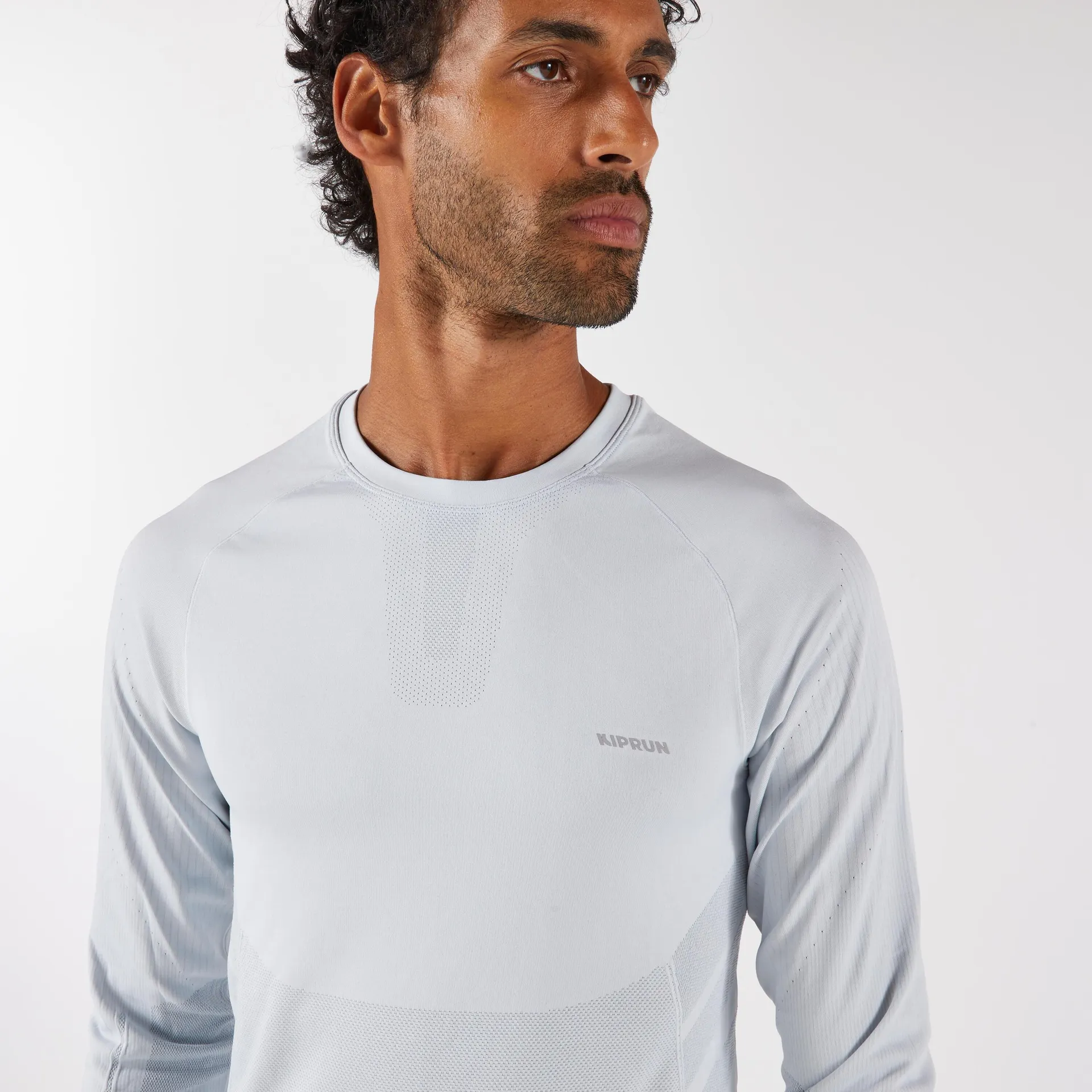 Chandail de course à manches longues sans coutures homme, Run 500