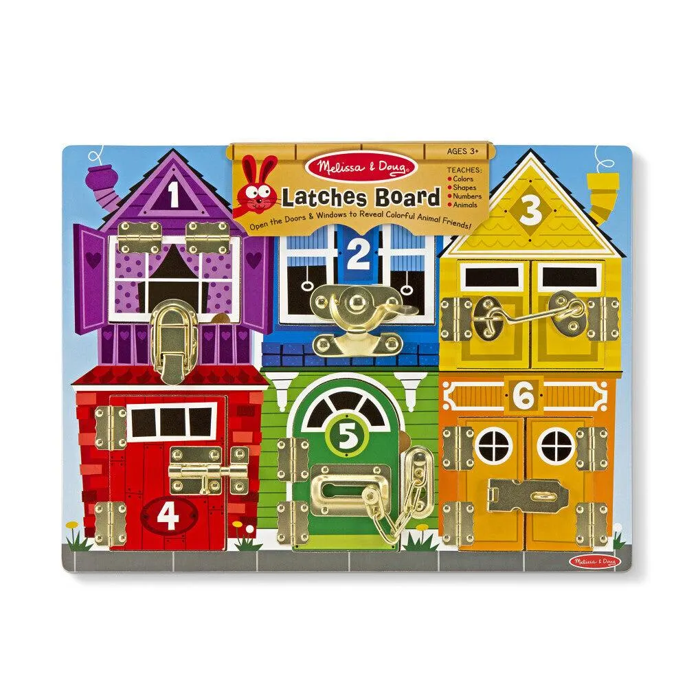 Melissa & Doug - Planche d'activités à verrous en bois