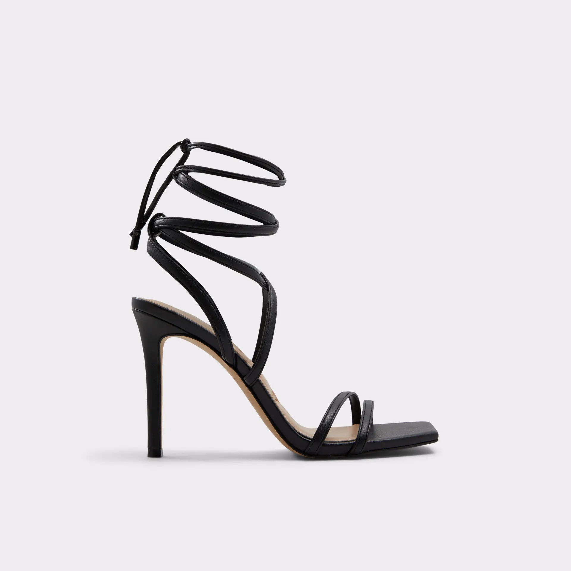 Black strappy stiletto sandal - Stiletto heel