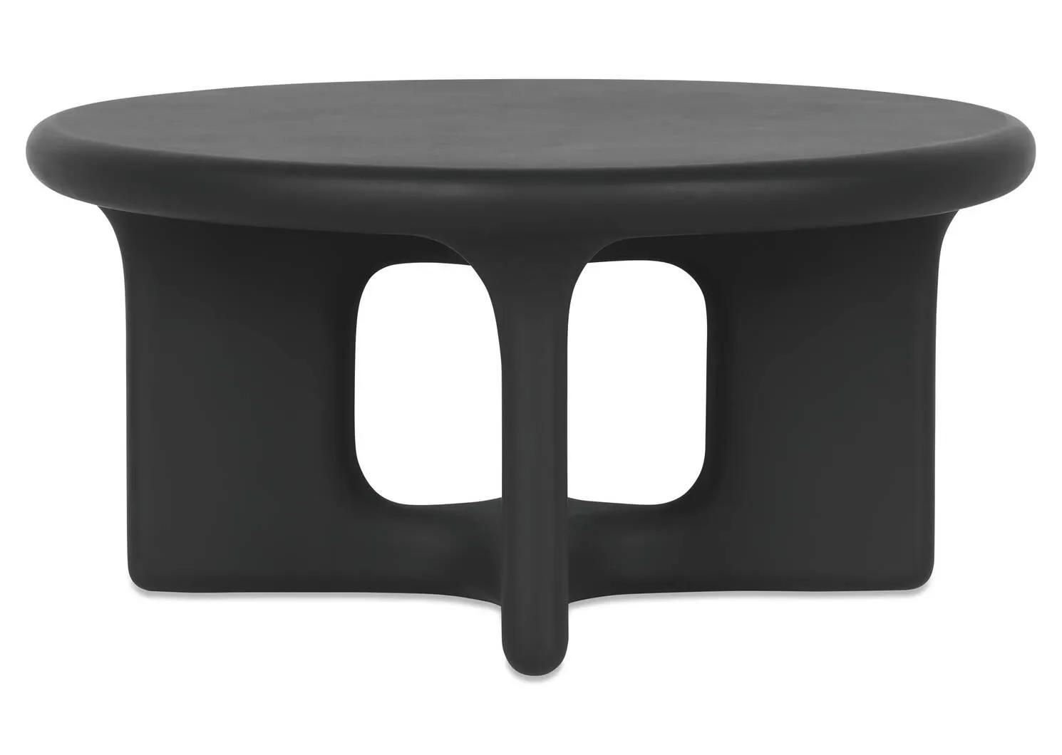 Table basse ronde Eros -noire