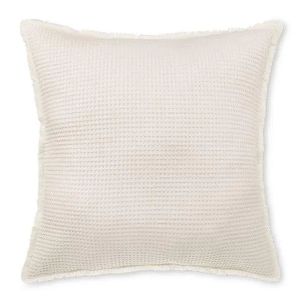 Coussin décoratif gaufré Kristia Bouclair 26 L. x 26 po l. beige carré