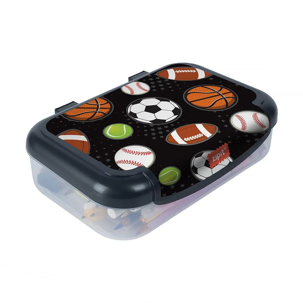 ZIPIT - Boîte de Rangement Recyclée - Motif sportif