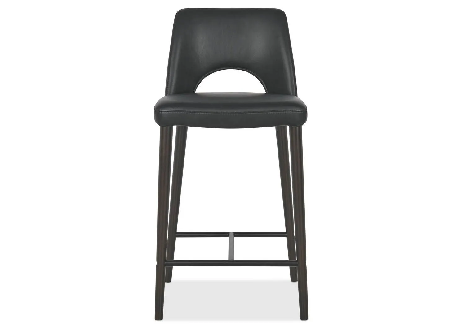Tabouret en cuir Yvette -Olson ardoise