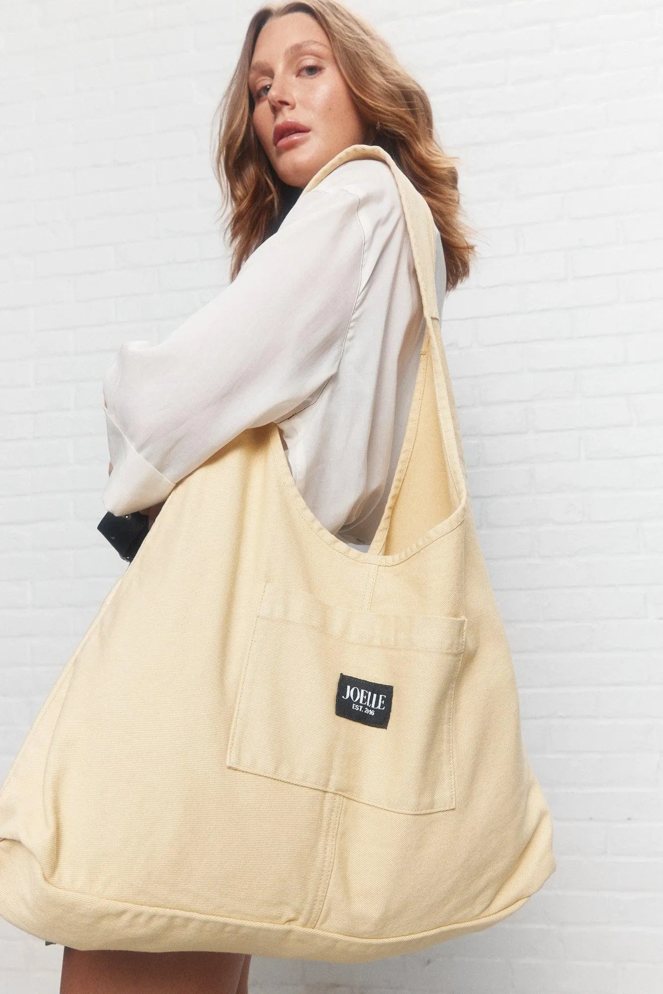 Fever | Le sac fourre-tout en denim jaune