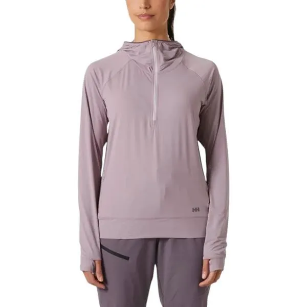 Chandail à capuchon 1/2 zip Shine Solen pour femme