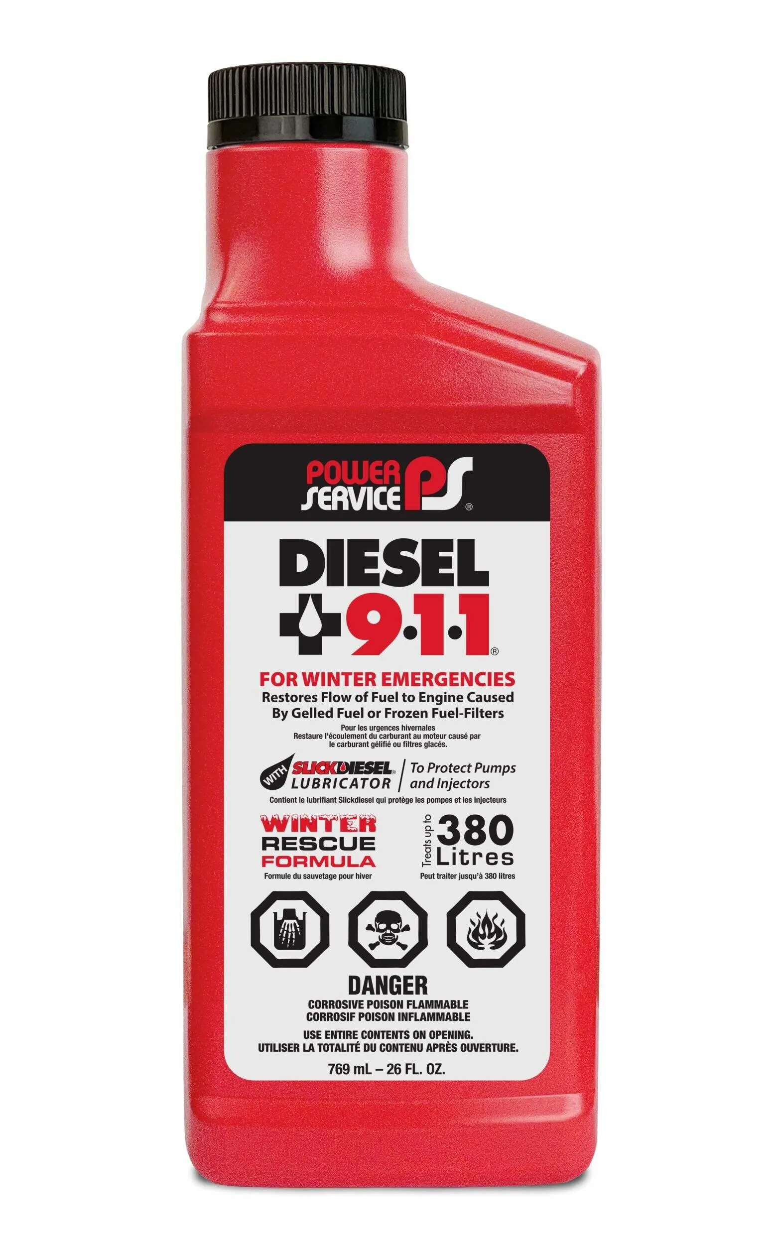 Additif d'entretien pour carburant Diesel et antigel 911, 769 mL