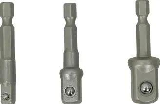 POWERFIST 3 pc Hex Shank Socket Driver Set