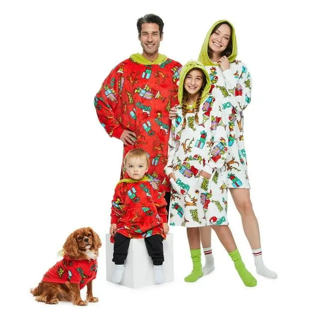 Hauts à capuchon de détente Le Grinch pour toute la famille Tailles pour toute la famille
