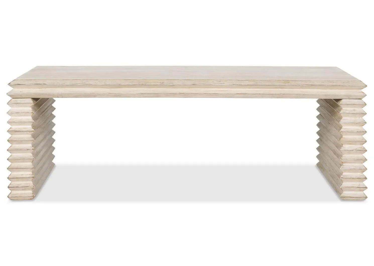 Table basse Sintra en bois récupéré -Haven blanchi