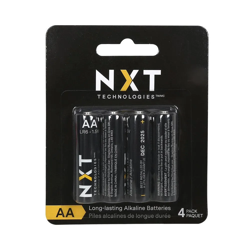 NXT Technologies AA Alcaline Batterie, Paquet de 4