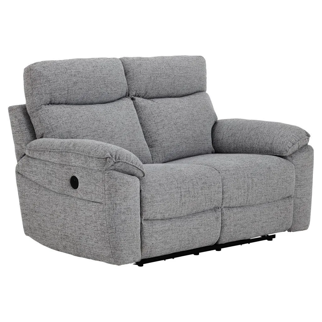 Causeuse inclinable motorisée en tissu
