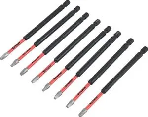 8 pk 5 in. #2 Square Power Impact Driver Bits