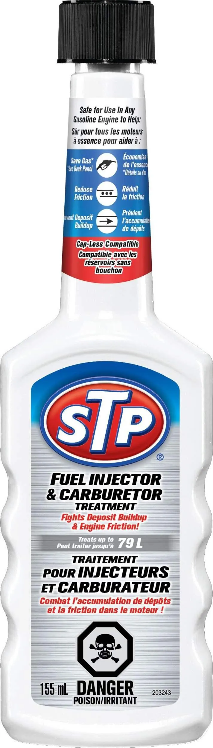Nettoyant STP, injecteurs et carburateur, 155 mL