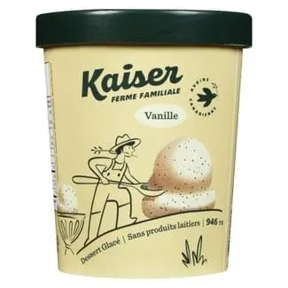 Dessert glacé Pot sans produits laitiers vanille