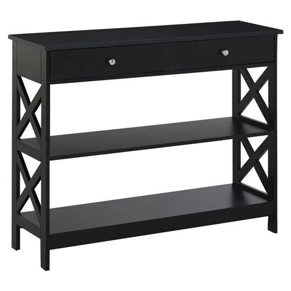 Console moderne HOMCOM noire