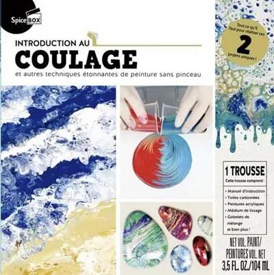 Introduction au coulage et autres techniques étonnantes de peinture sans pinceau cof.