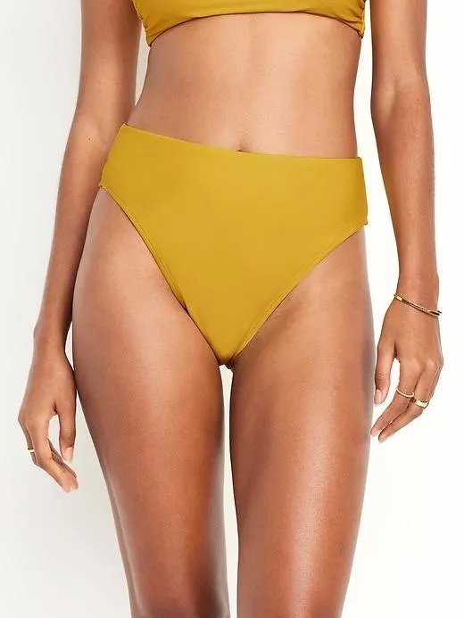 Extra High-Waisted French-Cut Swim Bottoms