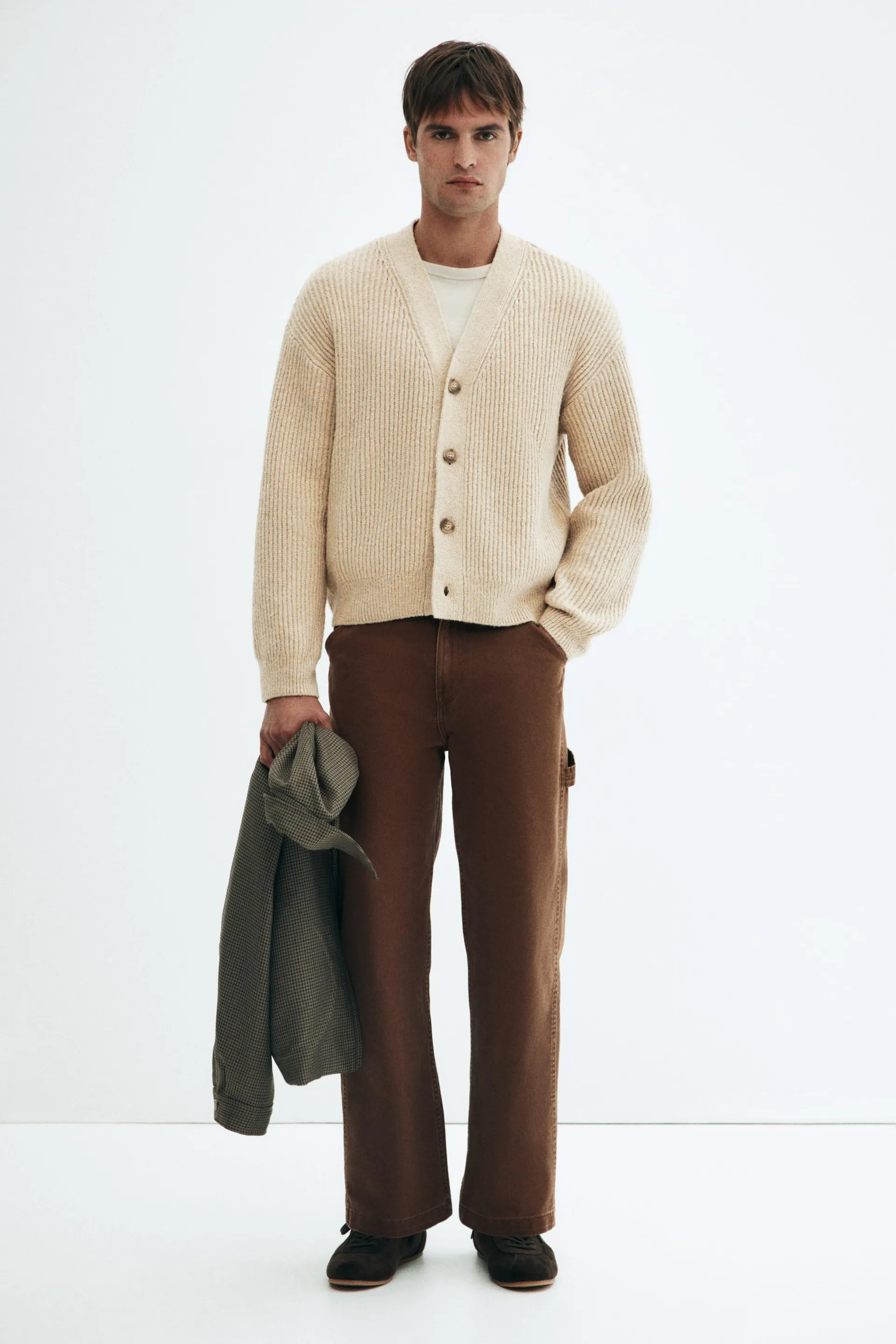 Chandail ample en tricot côtelé