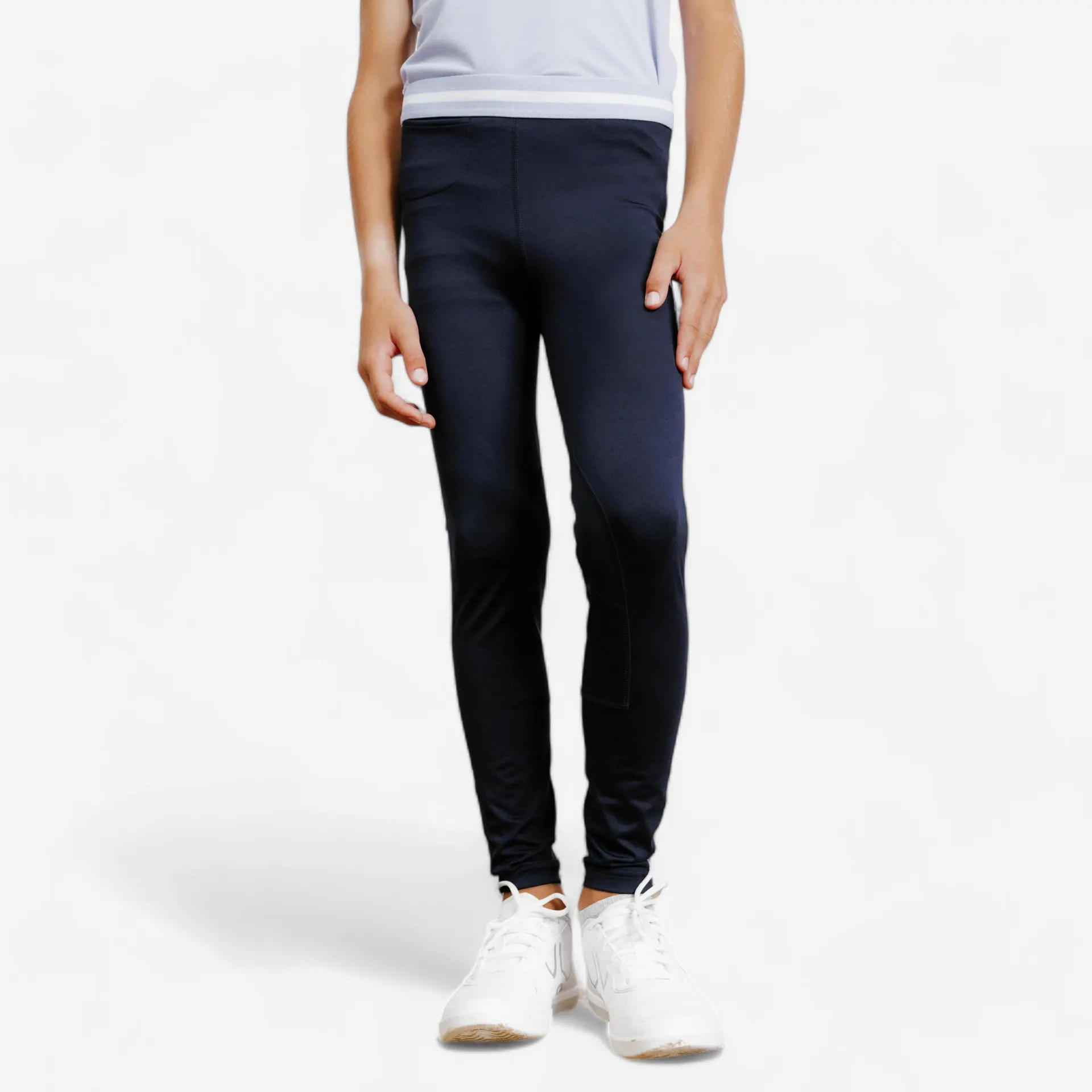 Legging d'équitation léger enfant - 100 bleu/violet
