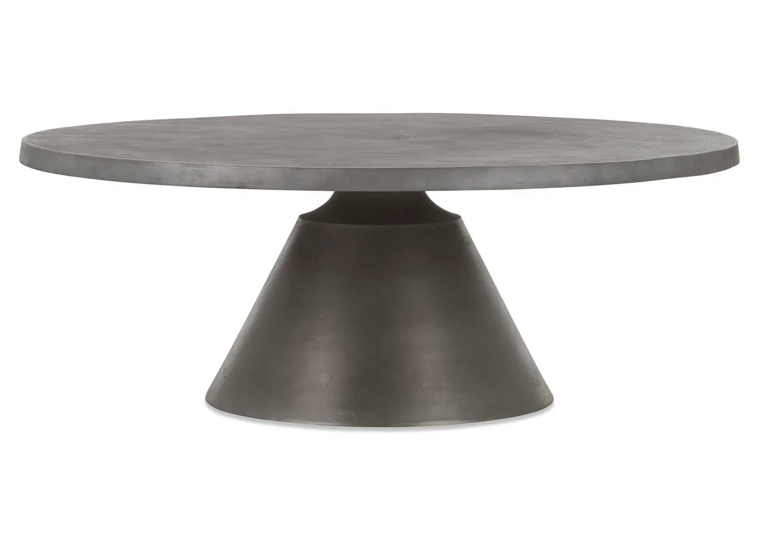 Table basse ronde Gershwin en métal recyclé