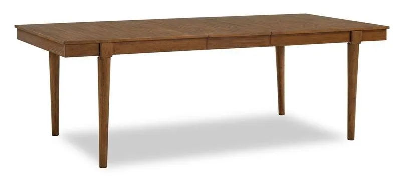 Table de salle à manger Ember de 74 po à 92 po (L) - brune
