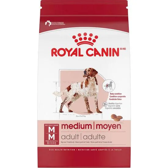 Nourriture sèche nutrition santé pour chien adulte de taille moyenne