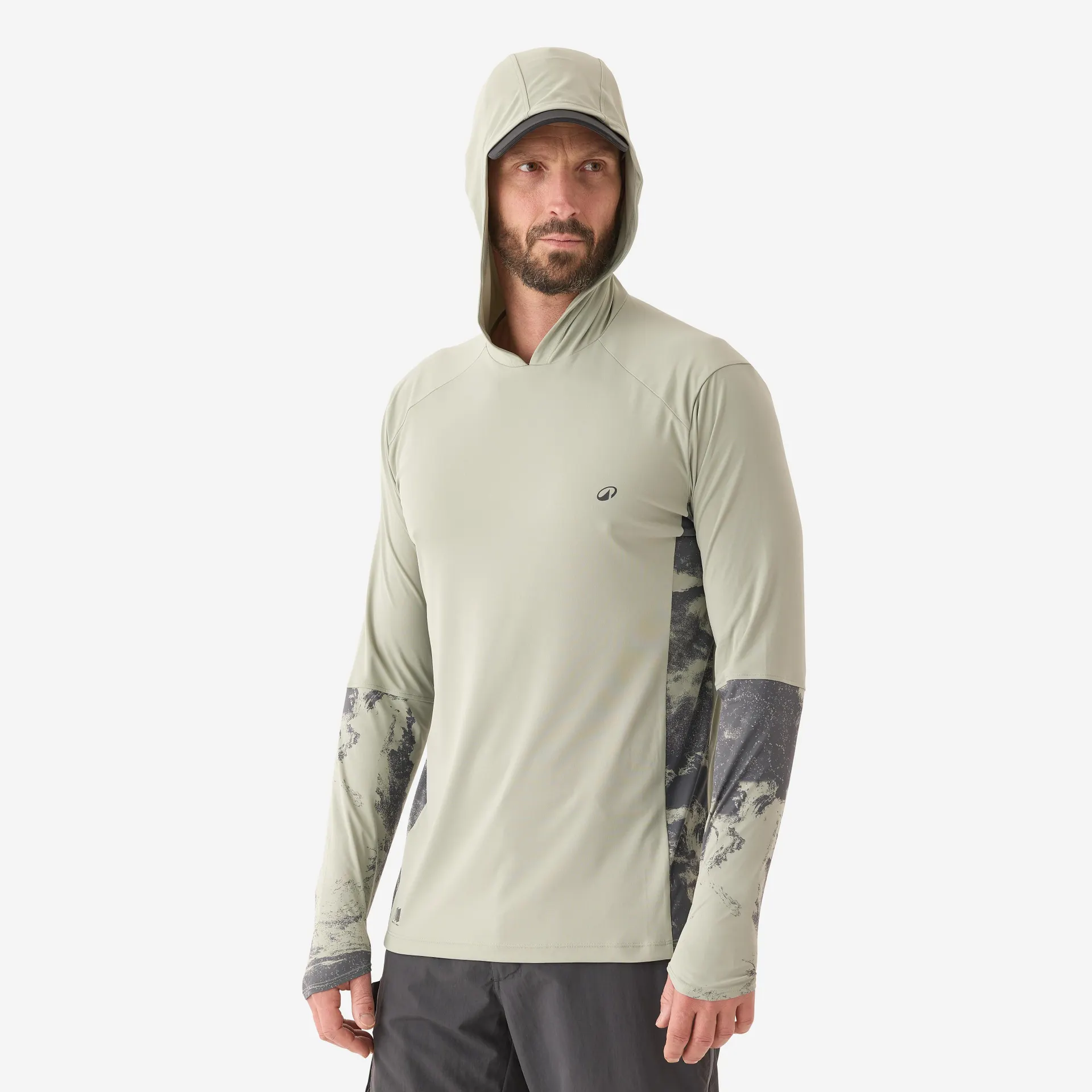 T-shirt de pêche anti-UV – 500 vert