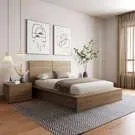 Mobilier de chambre à coucher James - Lit double