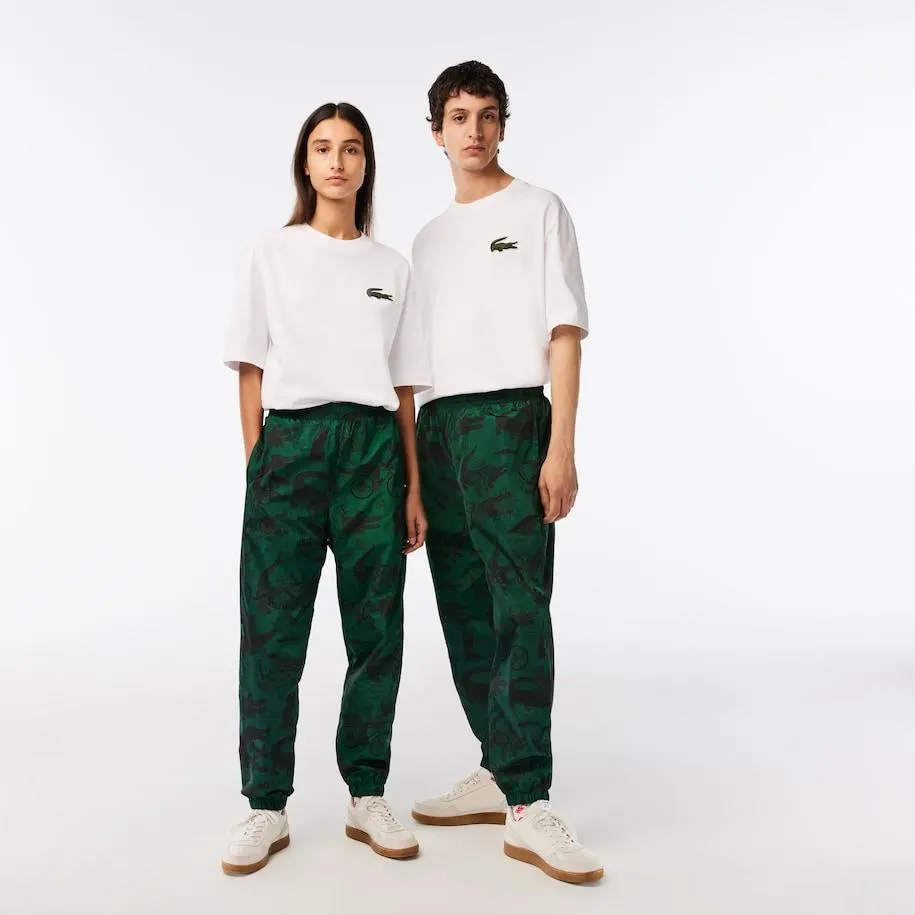 Pantalón de chándal unisex Lacoste × Netflix con estampado