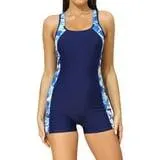 Charmo Maillots de Bain une Pièce pour Femmes Maillot de Bain Athlétique Boyleg Sports Maillots de Bain