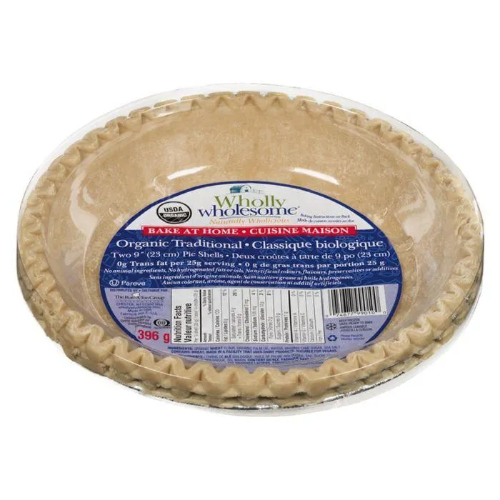 Croûte à tarte biologique - Classique congelé | 396 g