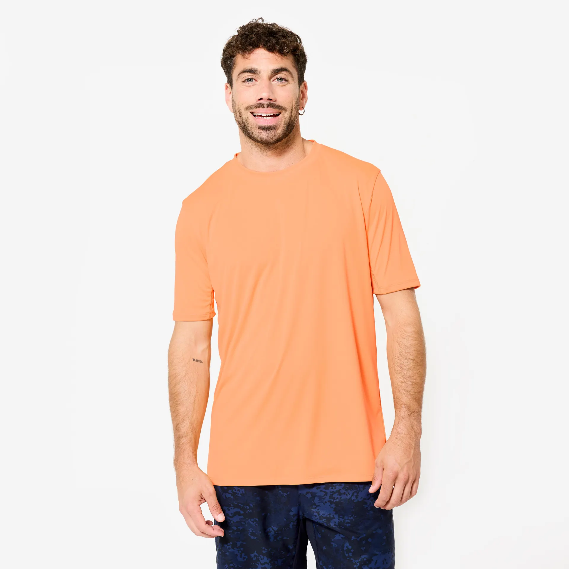 T-shirt à manches courtes respirant col rond homme