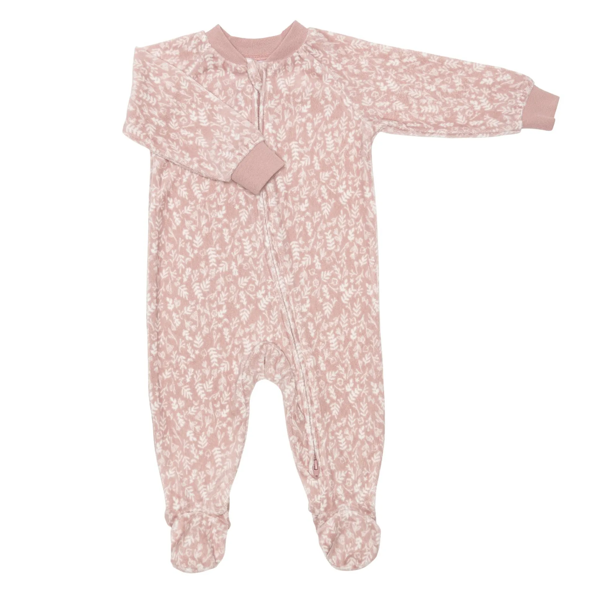 Floral Velvet Pajamas 0-24 months