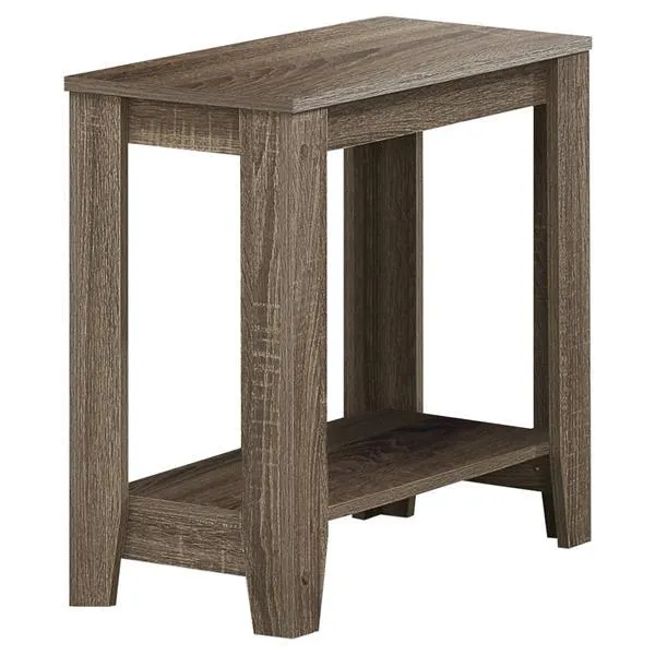 Table d'appoint, 22 po, composite, taupe foncé