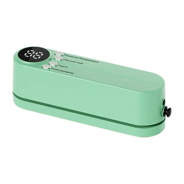 Mini Machine de Scellage sous Vide Alimentaire Sans Fil Rechargeable Affichage Numérique Machine de Conservation des Aliments pour Stockage des Aliments Secs/humides