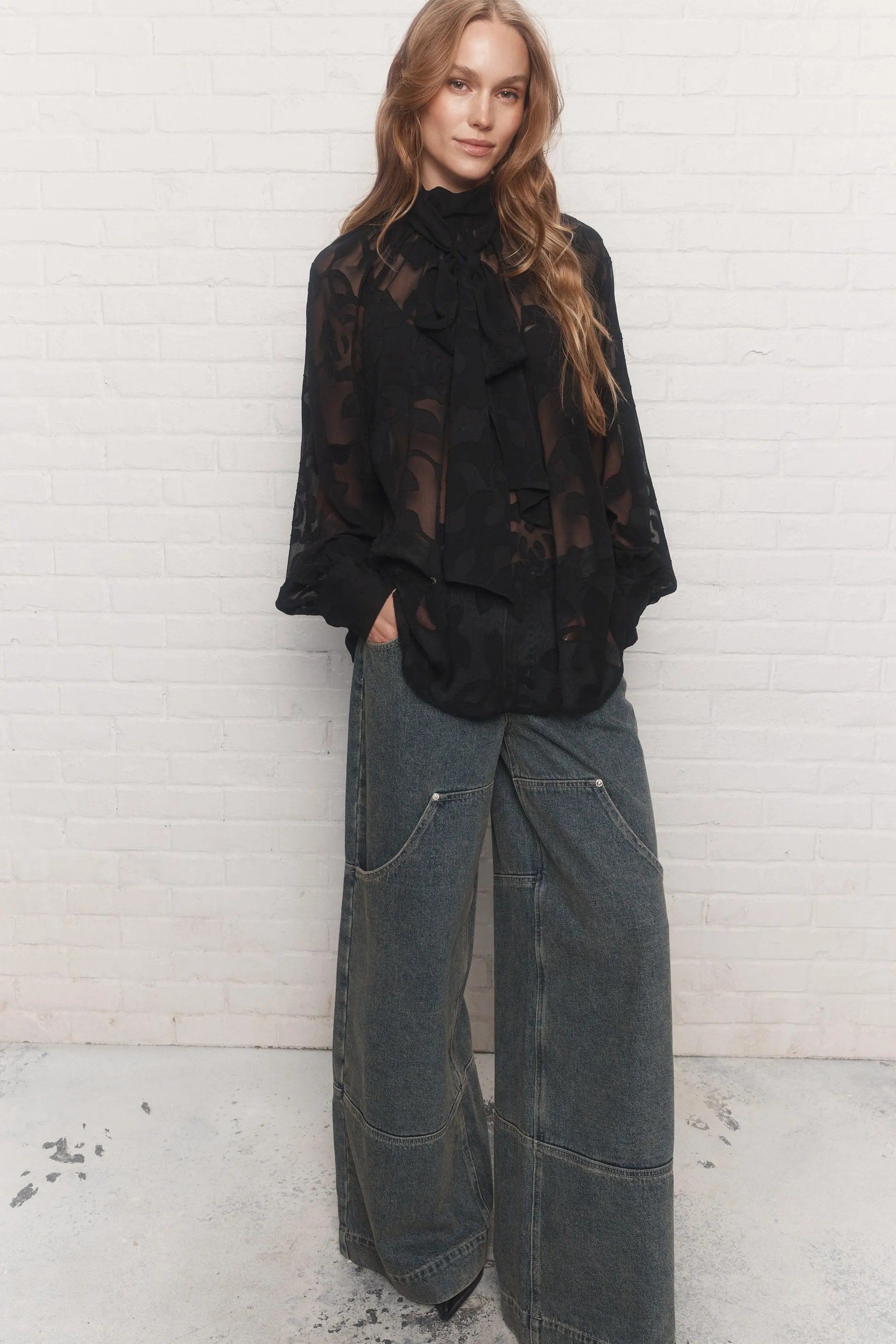 Aline | Blouse noire