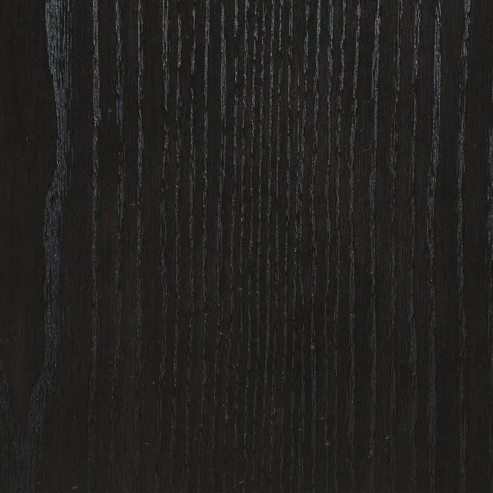 Table de salle à manger Alma de 86 po (L) avec base à tréteaux - anthracite noir