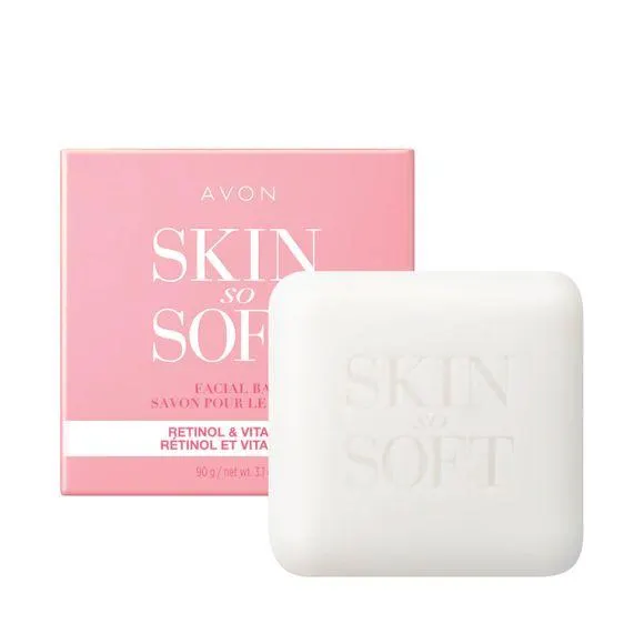 Savon pour le visage rétinol et vitamine C Avon Skin So Soft
