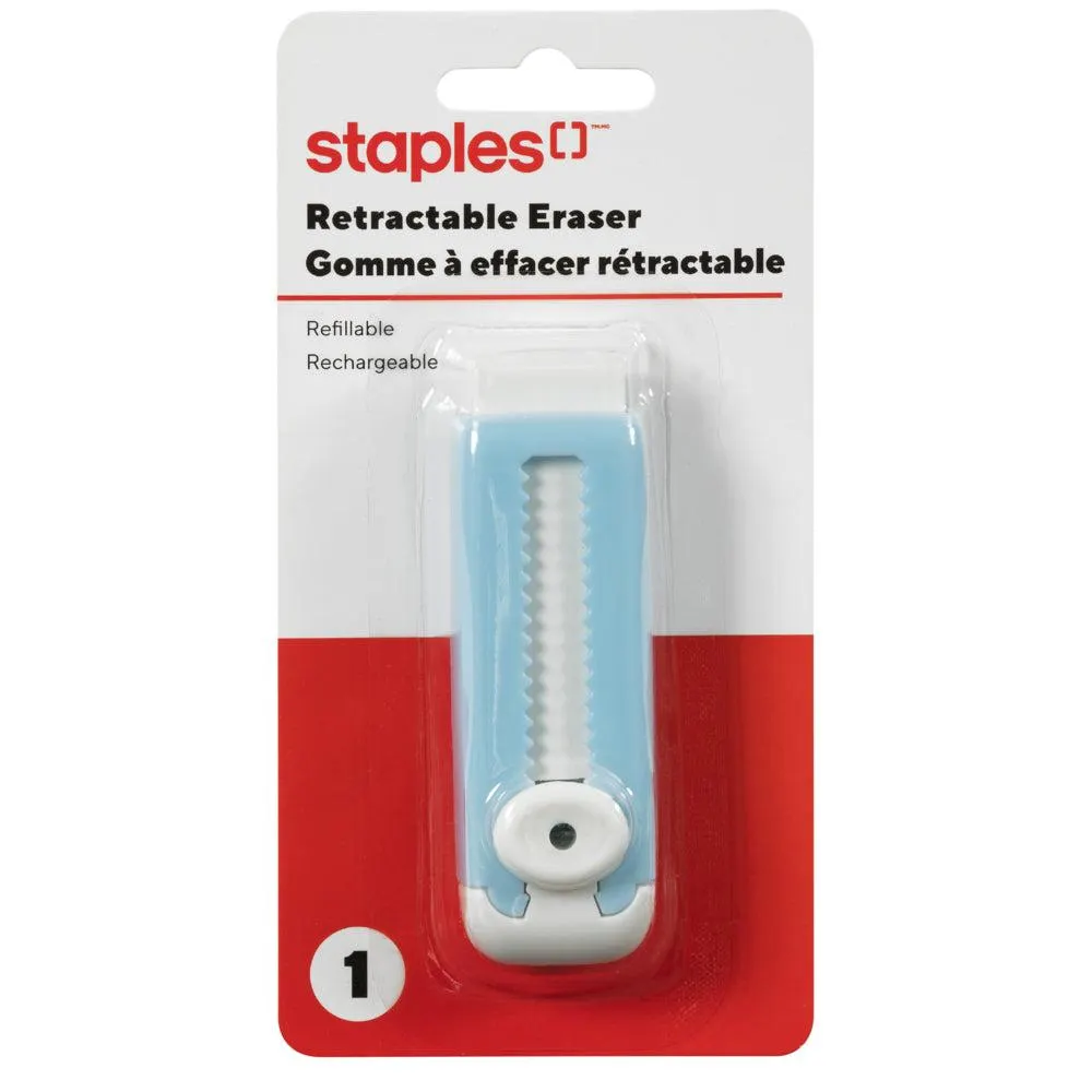 Staples - Gomme Rétractable - Couleurs Variées