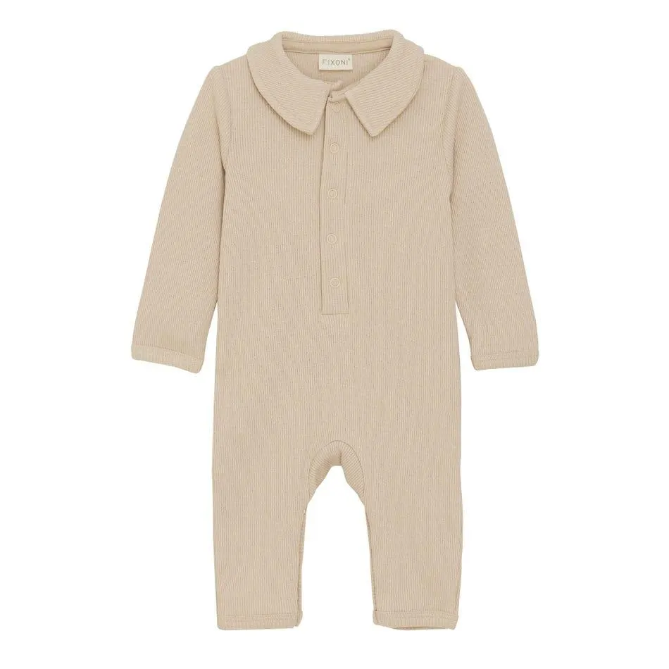 Rib Collard Romper 1-24M