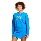 Reebok Prep Sweat-shirt à col rond French Terry pour femme