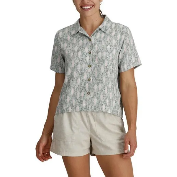 Chemise à manches courtes Camino Pucker pour femme