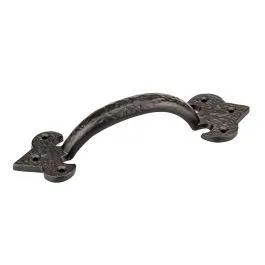 Poignée traditionnelle en fer forgé #9462 noire 172mm - Richelieu