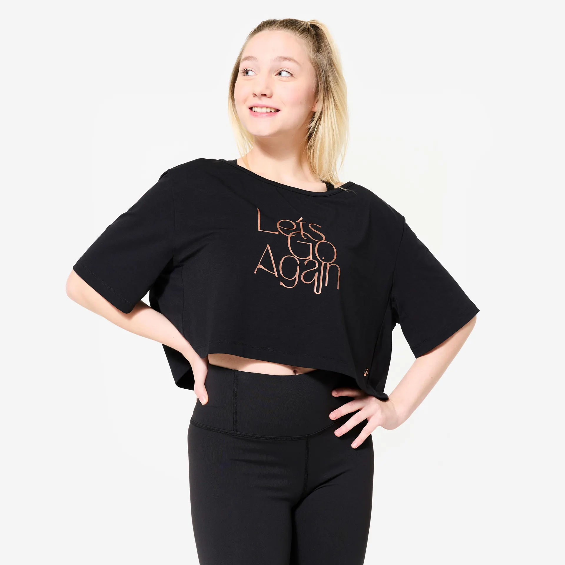 T-shirt de danse court femme