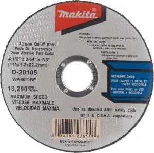 4-1/2 in. x 1.2 mm Abrasive Cut-Off Wheel