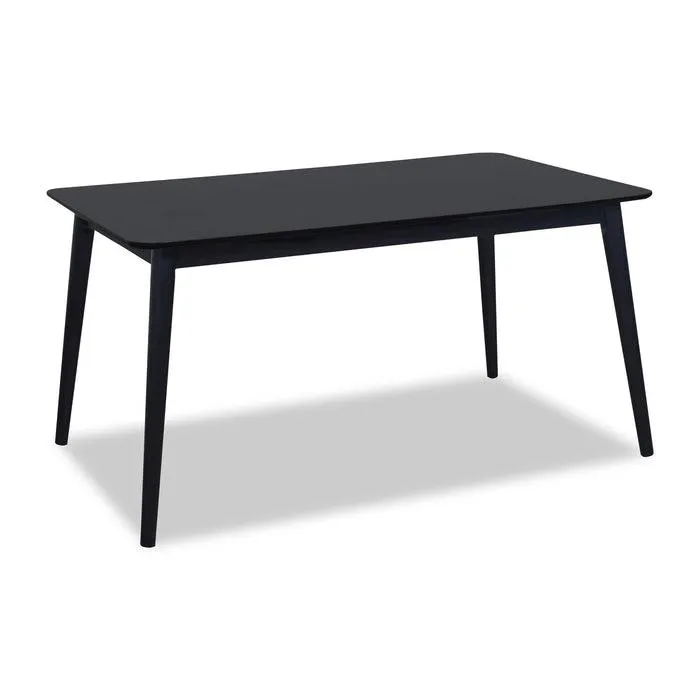 Table de salle à manger Astro de 59,1 po (L) avec pattes effilées - noire