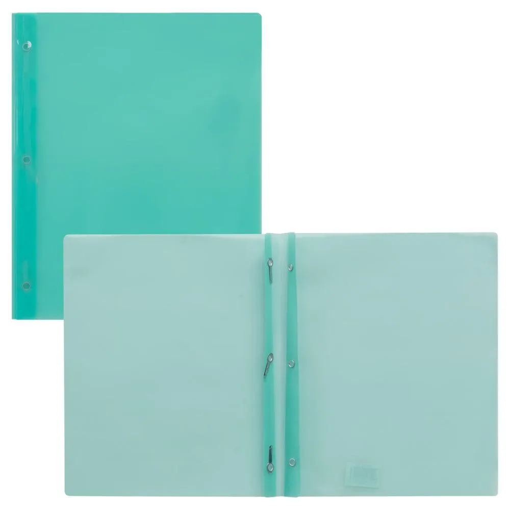 Staples - Couverture de rapport en poly avec cordon - aqua
