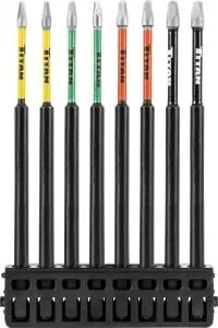 8 pc 5 in. Square Power Impact Driver Bits
