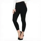 Hitime Capri Leggings Super Doux Taille Haute Ajustement Confortable, Taille Élastique Leggings Non Transparents, Leggings Extensibles Premium Élégants